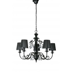 WALTZ chandelier black 5x40W 230V